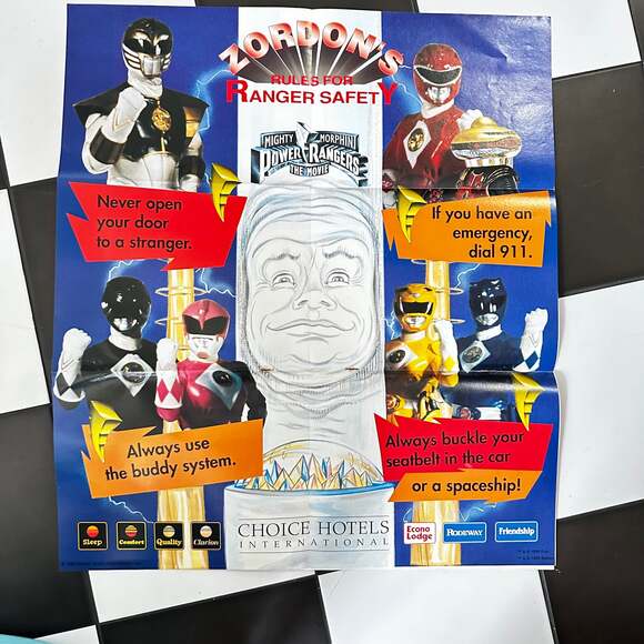 MIGHTY MORPHIN POWER RANGERS ZORDON'S RULES poster and coloring book - Picture 4 of 11